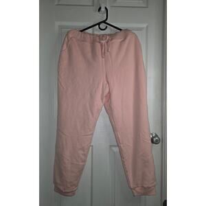 LL Bean Size XL Women’s Sherpa Lined Lounge Pants Pink CozyCore NWT